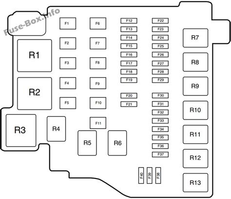 2011 Ford Fiesta fuse box diagram